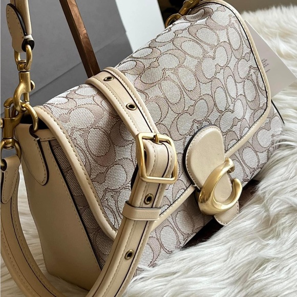 C4821 - Coach Soft Tabby Shoulder Bag in Signature Jacquard - Picture 6 of 14